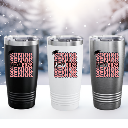 Senior Class of 2026 Graduation Ringneck Tumbler, 20oz - Perfect for Class of 2026, Senior Gifts, Graduation Party Favors, Custom Drinkware, [...]