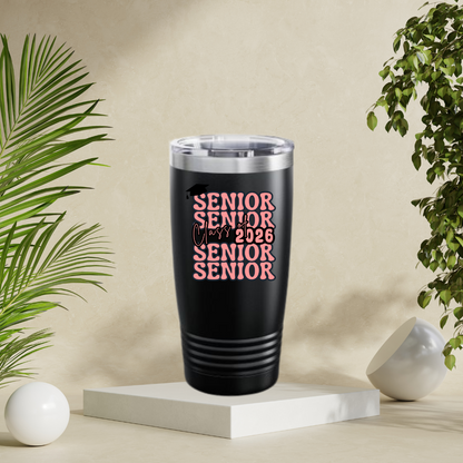 Senior Class of 2026 Graduation Ringneck Tumbler, 20oz - Perfect for Class of 2026, Senior Gifts, Graduation Party Favors, Custom Drinkware, [...]
