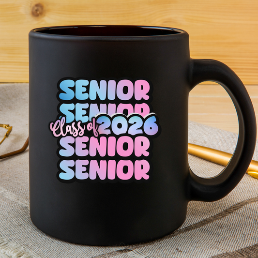 Class of 2026 Senior Mug 11oz 15oz for Graduation Gift for Seniors Coffee Cup Class of 2026, Personalized Graduation Mugs