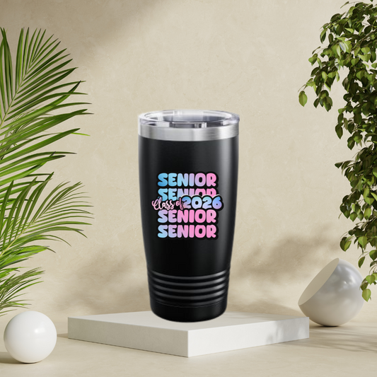 Senior Class of 2026Tumbler 20oz  Class of 2026 Drinkware  Graduation Gift  Personalized Graduation Tumbler  Senior Year Mug