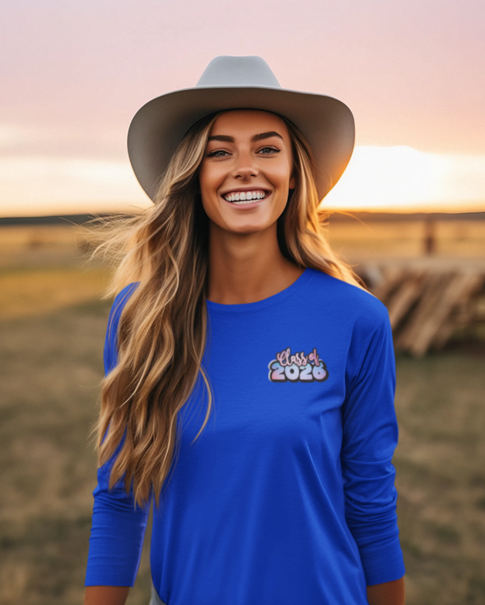 Senior Class 2026 Long Sleeve Tee, Unisex Jersey Tee, Graduation Gift, Class Pride Shirt, Trendy Student Apparel, Perfect for Celebrations