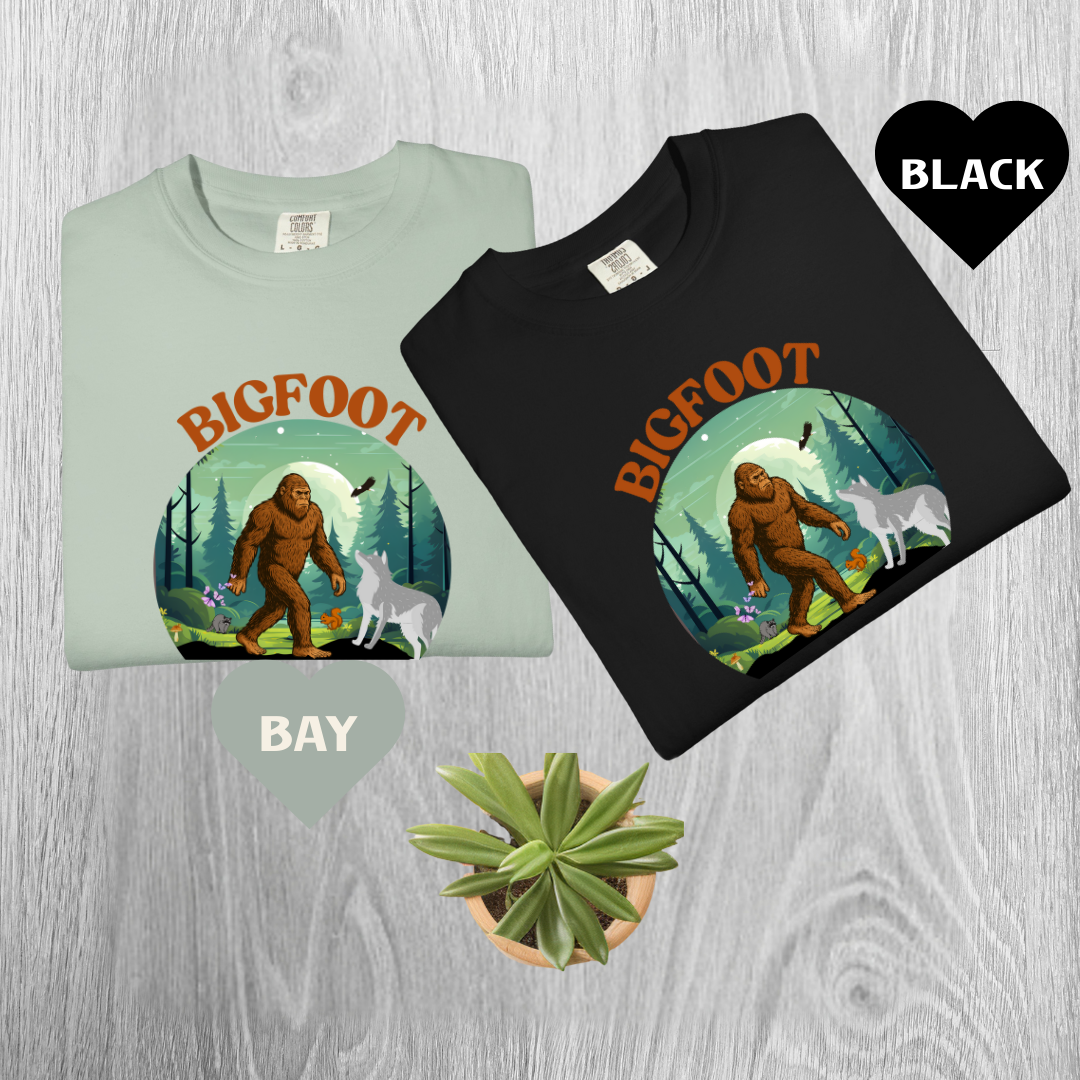 Bigfoot Guardian of the Forest Cryptid T-shirt Paranormal Unisex Nature Tee Outdoor Adventure Shirt Unique Gift for Outdoorsy Friends, Eco-friendly Apparel