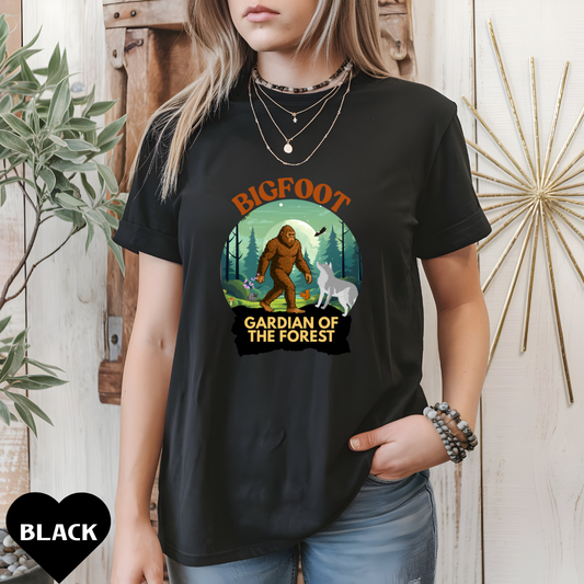 Bigfoot Guardian of the Forest Cryptid T-shirt Paranormal Unisex Nature Tee Outdoor Adventure Shirt Unique Gift for Outdoorsy Friends, Eco-friendly Apparel