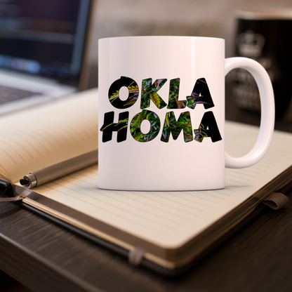 Oklahoma Cannabis Ceramic White 11oz or 15oz Coffee Mug