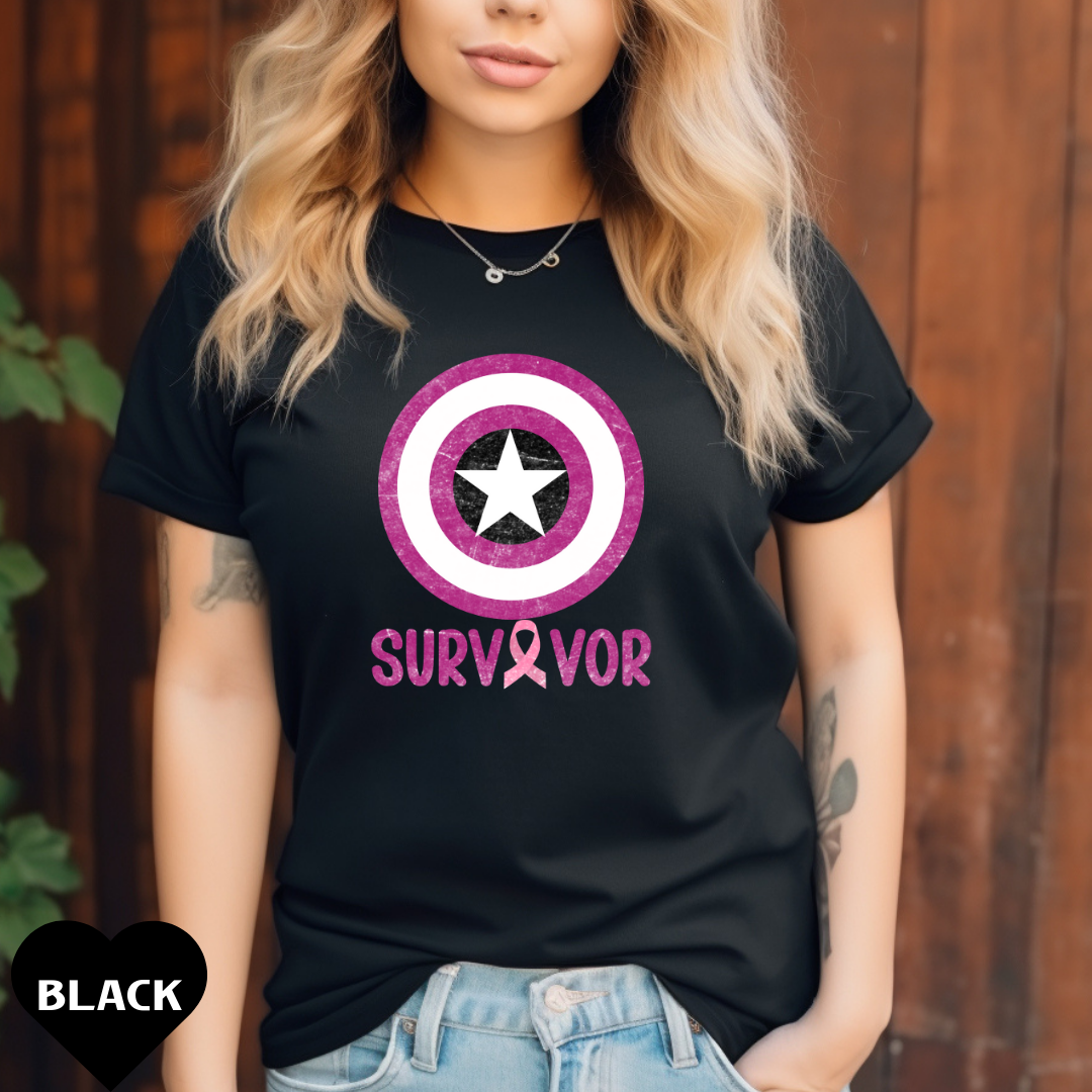 Survivor Garment-Dyed T-Shirt, Inspirational Tee, Cancer Support Apparel, Gift for Survivors, Awareness Clothing, Unisex Casual Wear