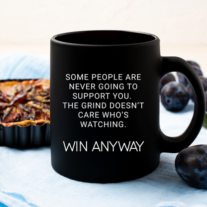 Win Anyway 15oz Black Mug