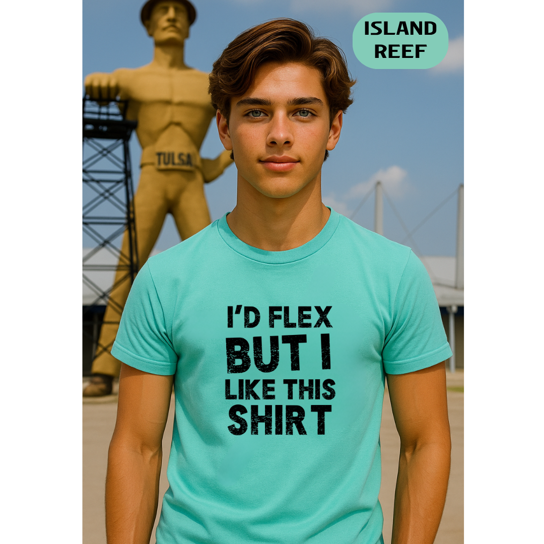I'd Flex But I Like This Shirt Tee — Funny Casual Graphic T-Shirt
