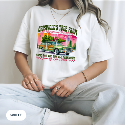 Griswold's Tree Farm T-Shirt — Vintage Family Christmas Truck Tee