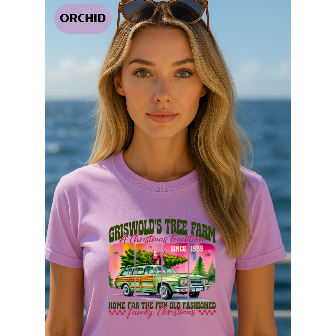 Griswold's Tree Farm T-Shirt — Vintage Family Christmas Truck Tee