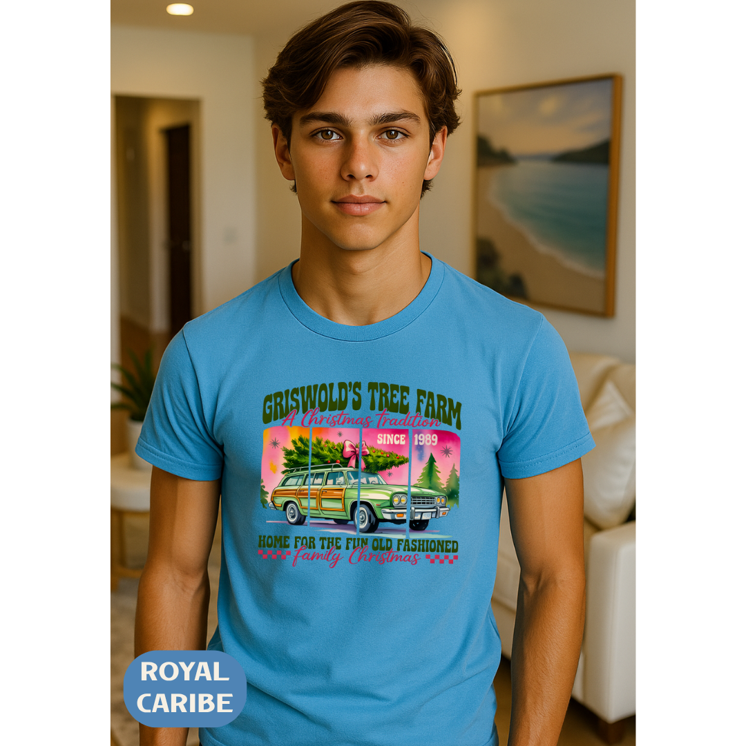 Griswold's Tree Farm T-Shirt — Vintage Family Christmas Truck Tee