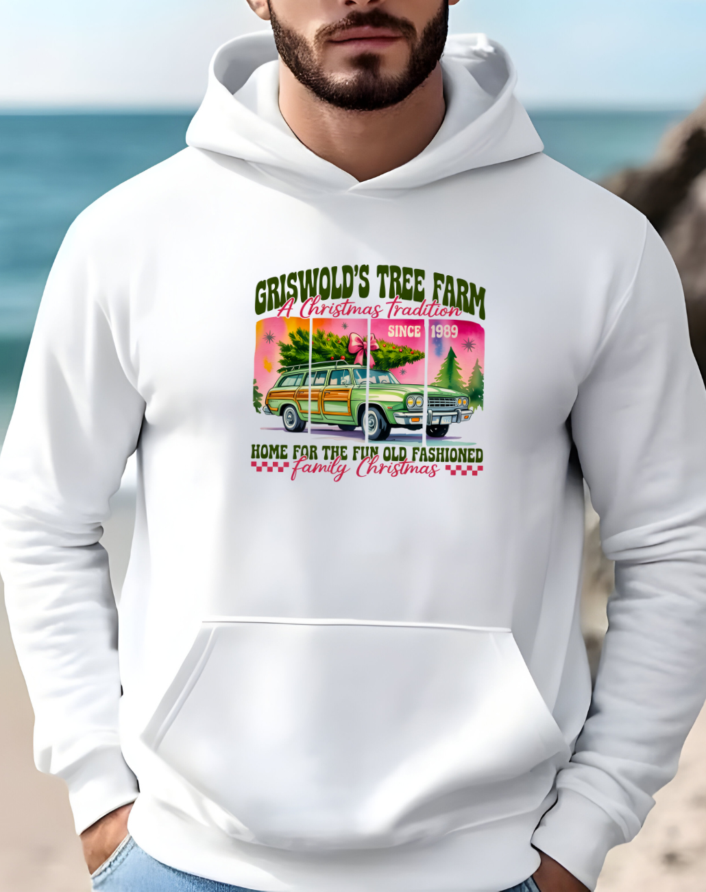 Griswold's Tree Farm Hoodie – Vintage Christmas Vacation Sweater