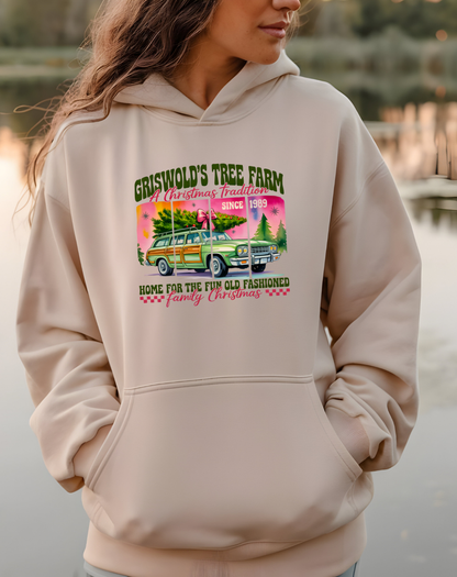 Griswold's Tree Farm Hoodie – Vintage Christmas Vacation Sweater