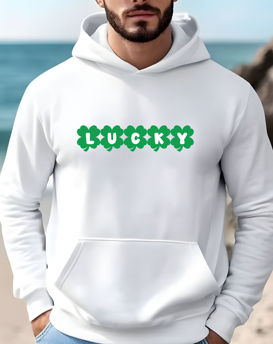 Lucky Clover Hoodie — St. Patrick’s Day Green Graphic Sweatshirt