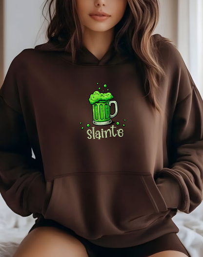 St. Patrick's Day 'Slainte' Green Beer Hoodie