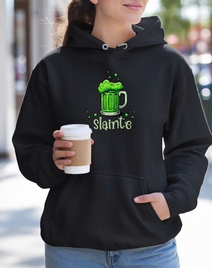 St. Patrick's Day 'Slainte' Green Beer Hoodie