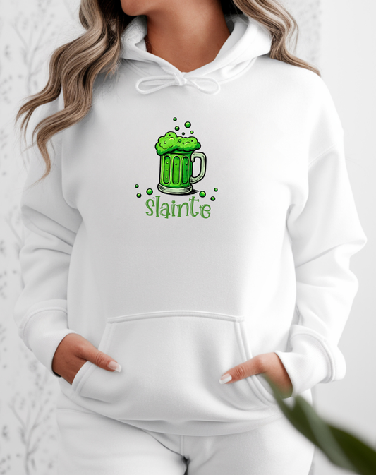 St. Patrick's Day 'Slainte' Green Beer Hoodie