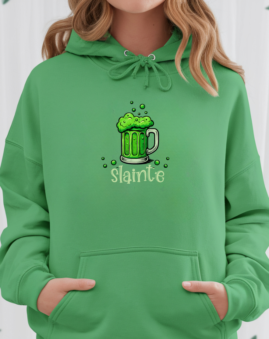 St. Patrick's Day 'Slainte' Green Beer Hoodie