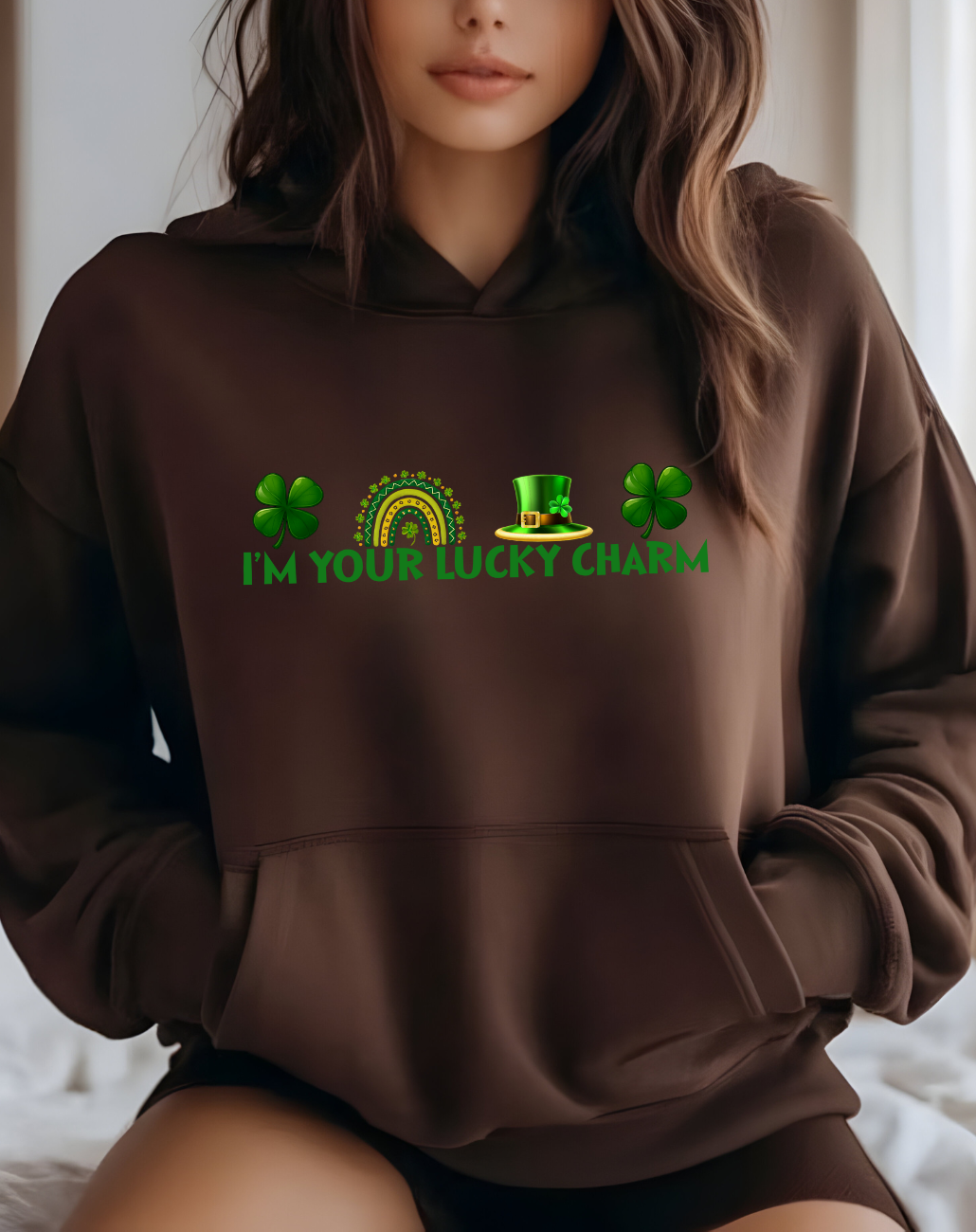 I'm Your Lucky Charm Hoodie St Patrick's Day Fleece Sweatshirt