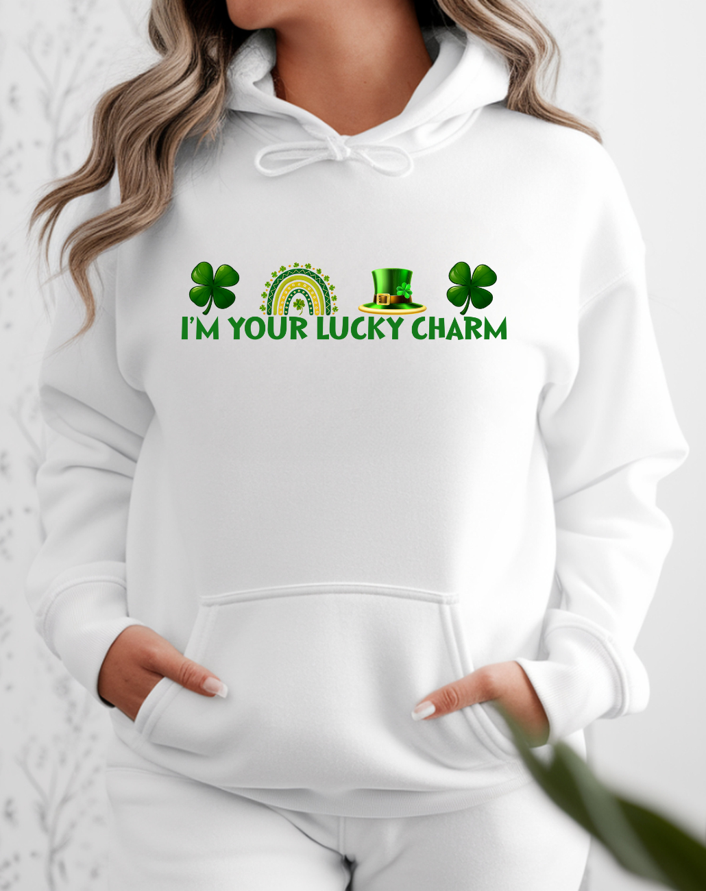 I'm Your Lucky Charm Hoodie St Patrick's Day Fleece Sweatshirt