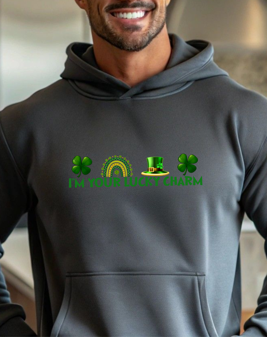 I'm Your Lucky Charm Hoodie St Patrick's Day Fleece Sweatshirt
