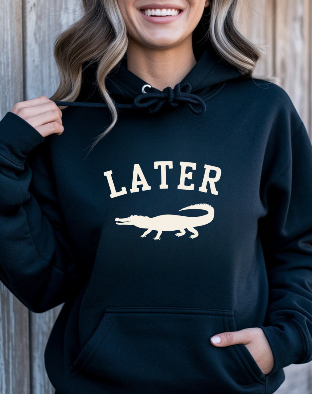 Later Gator Hoodie – Funny Retro Graphic Hooded Sweatshirt