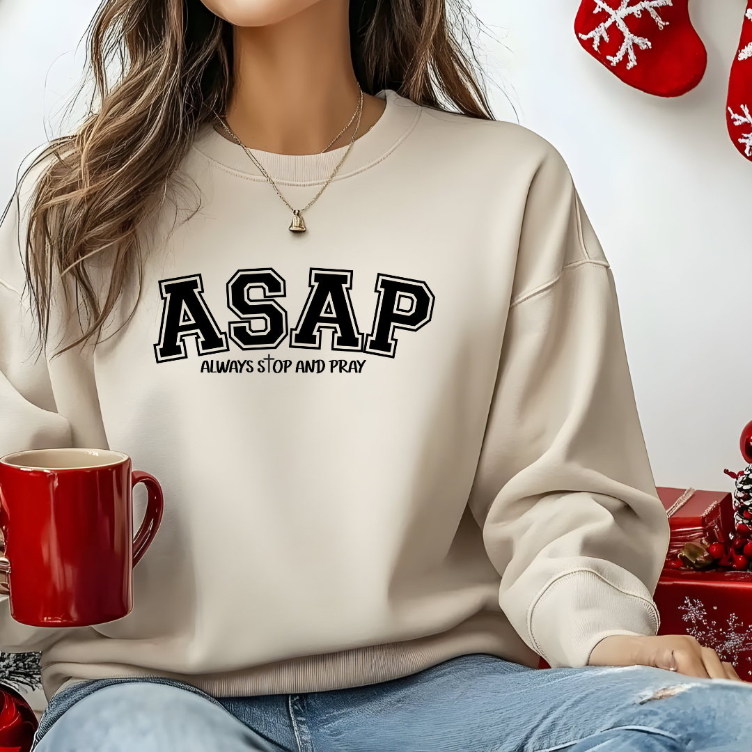 ASAP "Always Stop And Pray" Crewneck Sweatshirt