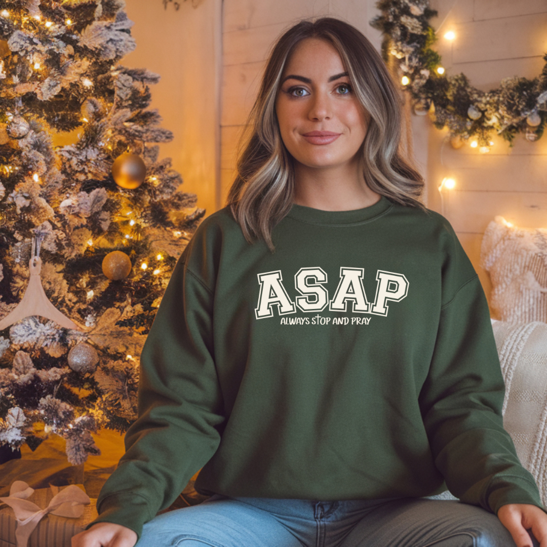 ASAP "Always Stop And Pray" Crewneck Sweatshirt