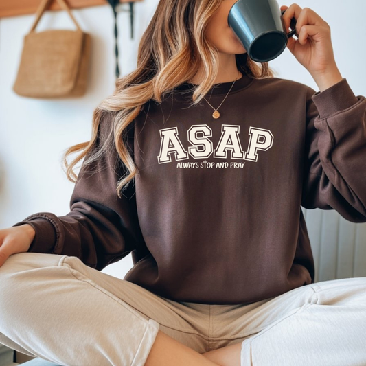 ASAP "Always Stop And Pray" Crewneck Sweatshirt