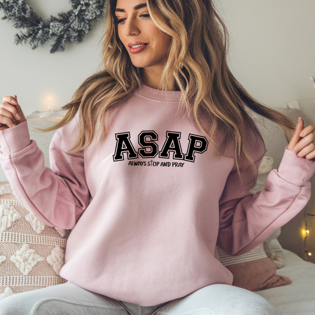 ASAP "Always Stop And Pray" Crewneck Sweatshirt