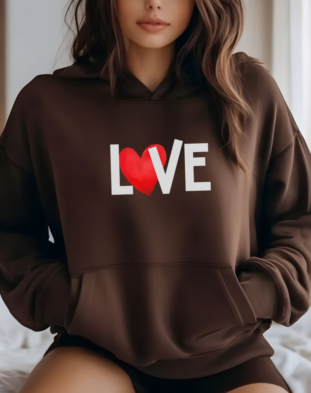 The LOVE Heart Hoodie Cozy Everyday Pullover