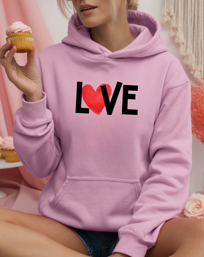 The LOVE Heart Hoodie Cozy Everyday Pullover
