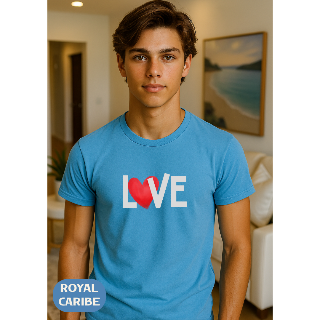 LOVE Heart Comfort Colors T-Shirt