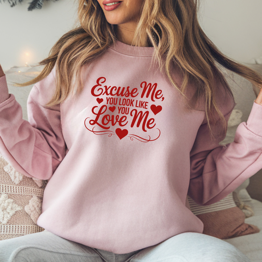 Excuse Me, You Look Like You Love Me Crewneck Sweatshirt