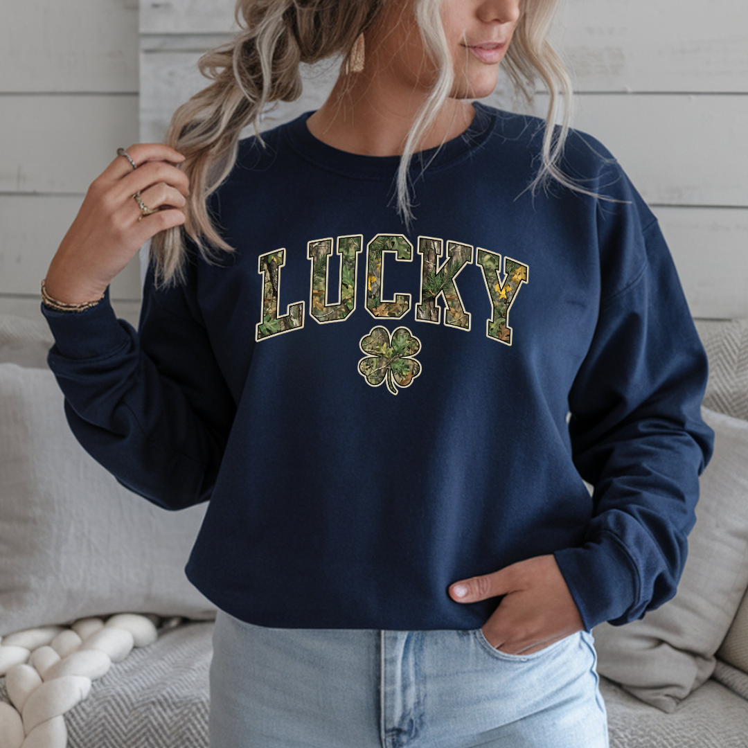 Lucky Shamrock Crewneck Sweatshirt