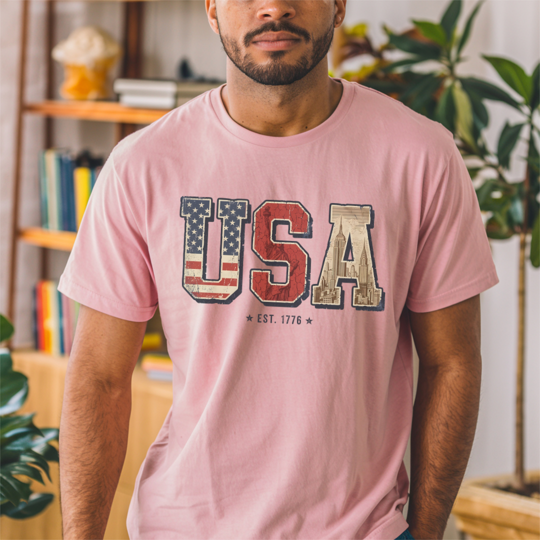 USA Retro Comfort Colors Tee