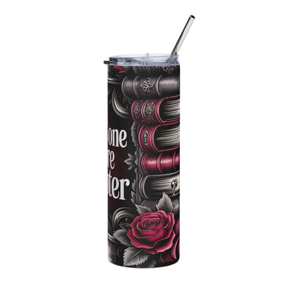 Gothic Book Lover 20oz Tumbler with Lid and Straw Just One More Chapter