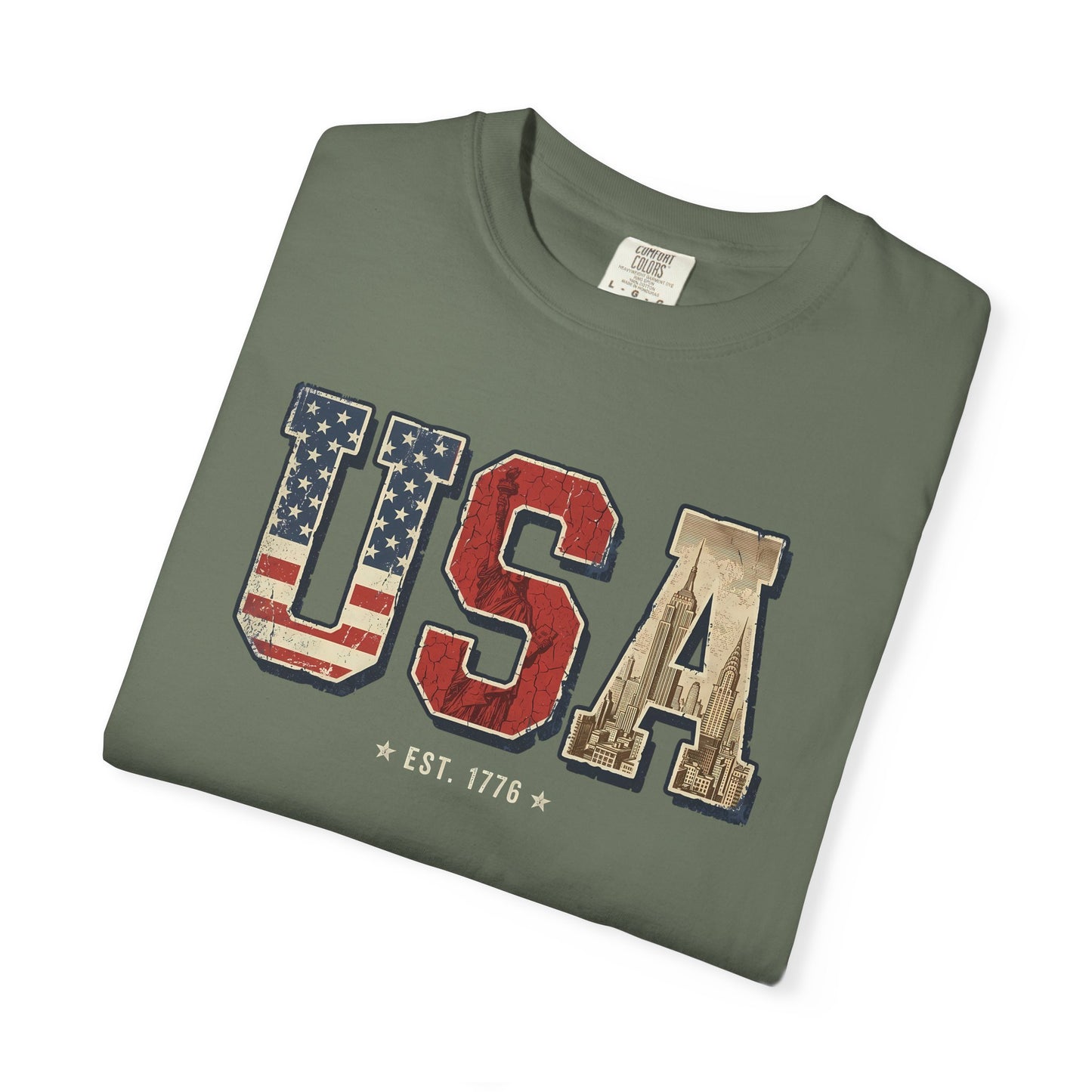 USA Retro Comfort Colors Tee