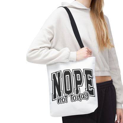 NOPE Not Today Graphic Tote Bag