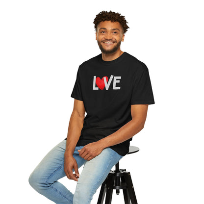 LOVE Heart Comfort Colors T-Shirt