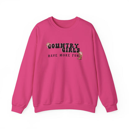 Country Girls Have More Fun Crewneck Sweatshirt