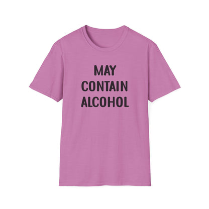 May Contain Alcohol T-Shirt — Funny Drinking Graphic Tee