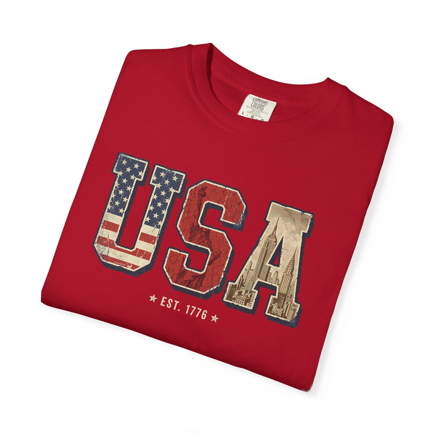 USA Retro Comfort Colors Tee