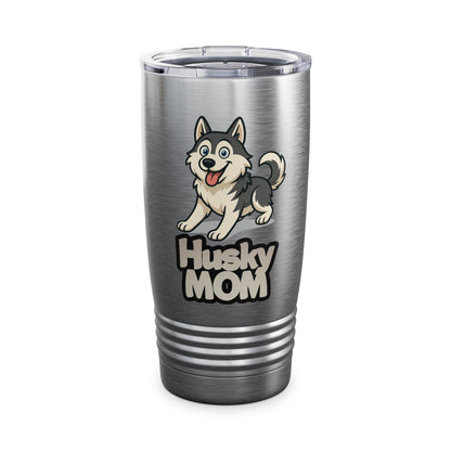Husky Mom Tumbler, 20oz Stainless Steel Travel Cup, Perfect Gift for Dog Moms, Pet Lover Mug, Unique Drinking Experience