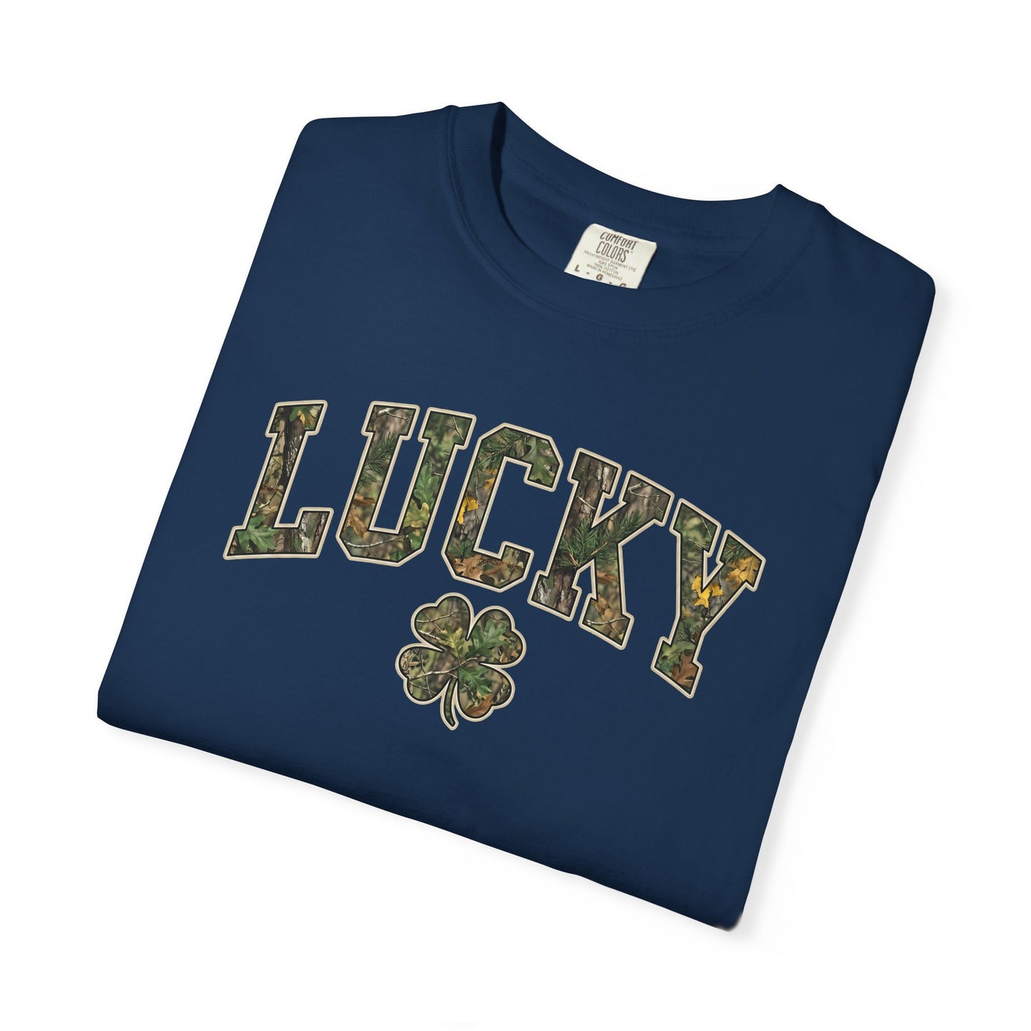 Lucky Shamrock T-Shirt — Camo Print St. Patrick's Day Tee