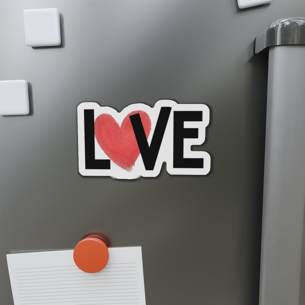 Love Heart Die-Cut Magnet
