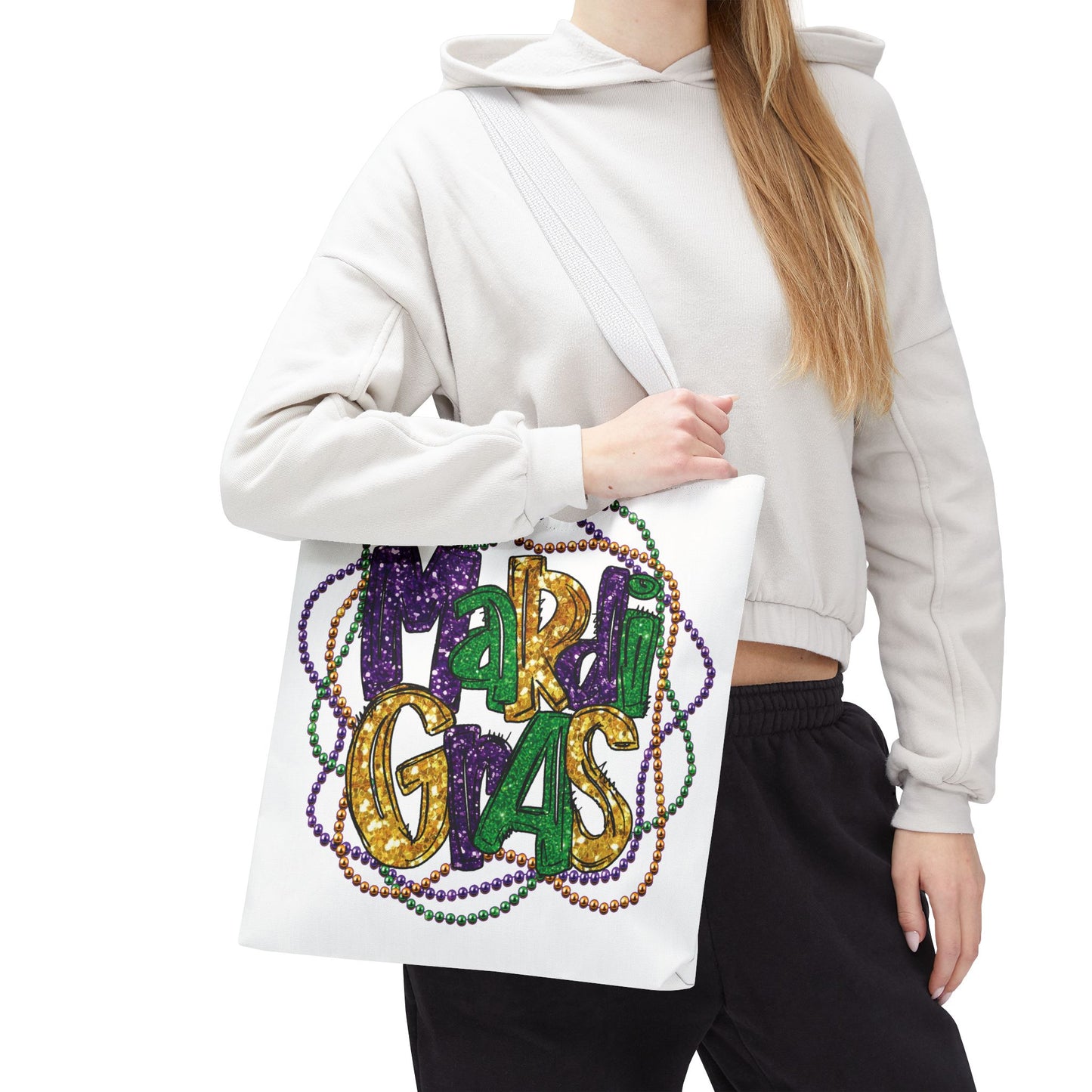Mardi Gras Bead Bag Tote in 3 Sizes