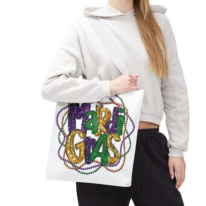 Mardi Gras Bead Bag Tote in 3 Sizes