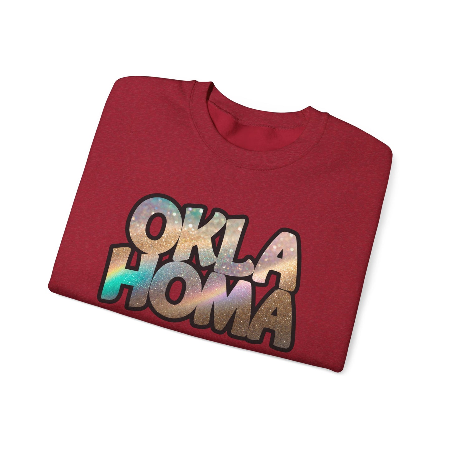 Stylish Oklahoma Crewneck Sweatshirt, Cozy Pullover, Unisex Sweatshirt Gift, Fashionable Apparel, Casual Wear for Any Occasion