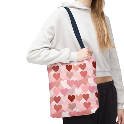 Pink Heart Everyday Tote Bag