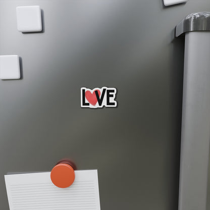 Love Heart Die-Cut Magnet